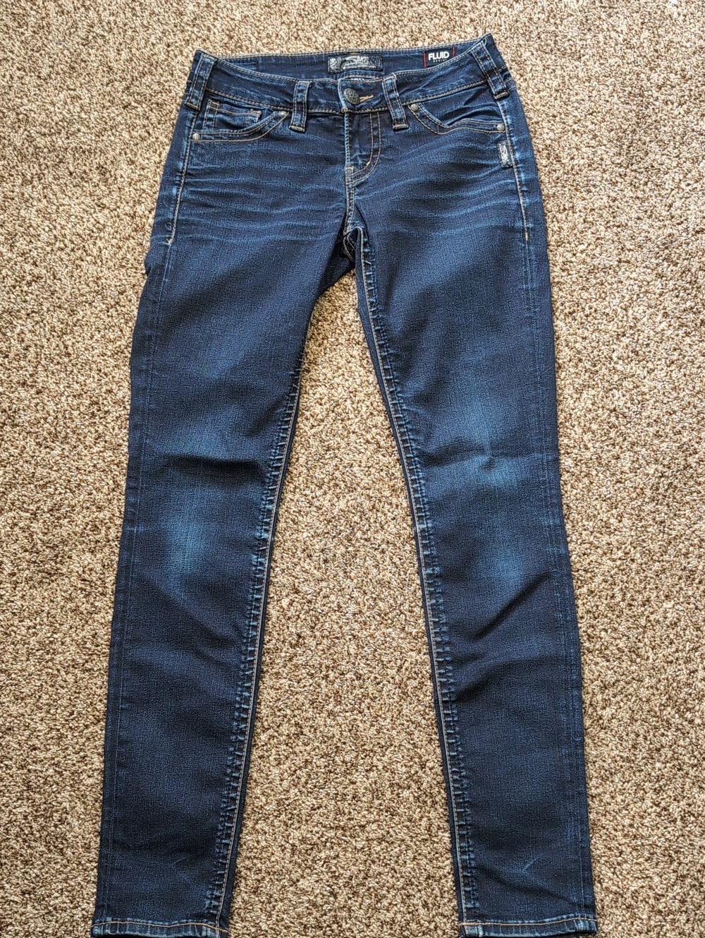 Vintage Silver Jeans Aiko Skinny Mid Rise Size 27